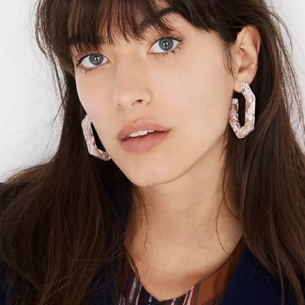 Madewell Oversized Geometric Acetate Earrings